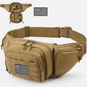 Tactical Tan Waist Bag Carrier/ Ccw